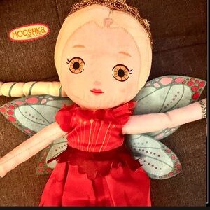 Mooshka Flower Ballerina Doll with Red Dress